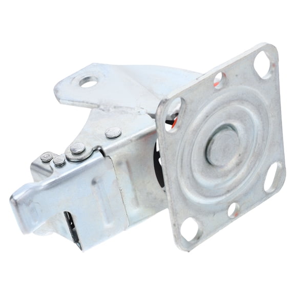 UPOUART Heavy Duty Caster Bracket, Steel, Plated Silver, Reinforced Structure for Industrial Use