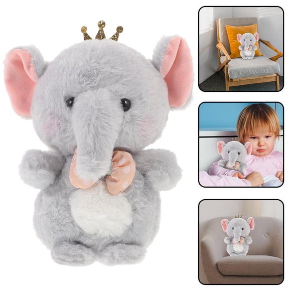 UPOUART Stuffed Elephant Plush Lightweight Cotton Animal for Room Decoration