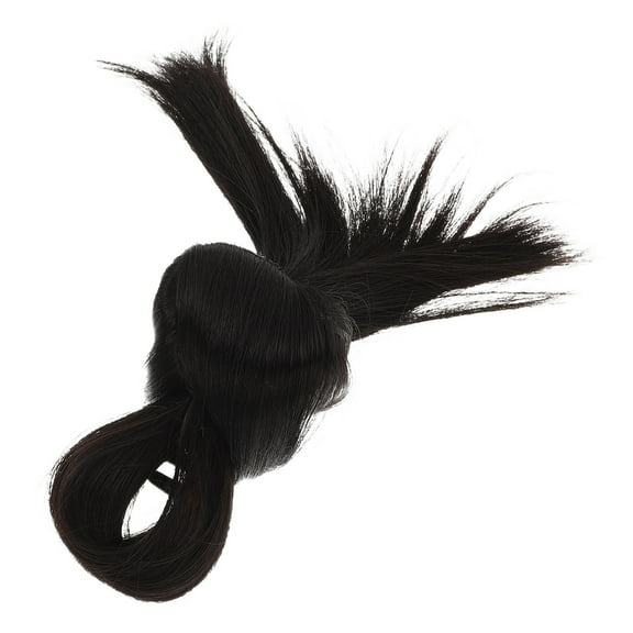UPOUART Black Synthetic Hair Chignon Bun Hairpiece for Women, Perfect for Styling, Photoshoots, and Daily Wear, 1 Set