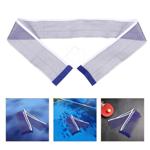 UPOUART Replacement Table Tennis Net with Nylon Mesh and Iron Posts for Quick Setup and Portable Use