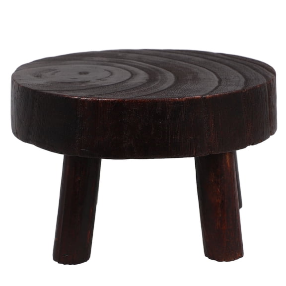 UPOUART Tall Modern Plant Stand Brown Potted Flower Display Stool Shape for Patio Indoor Outdoor 1 Piece