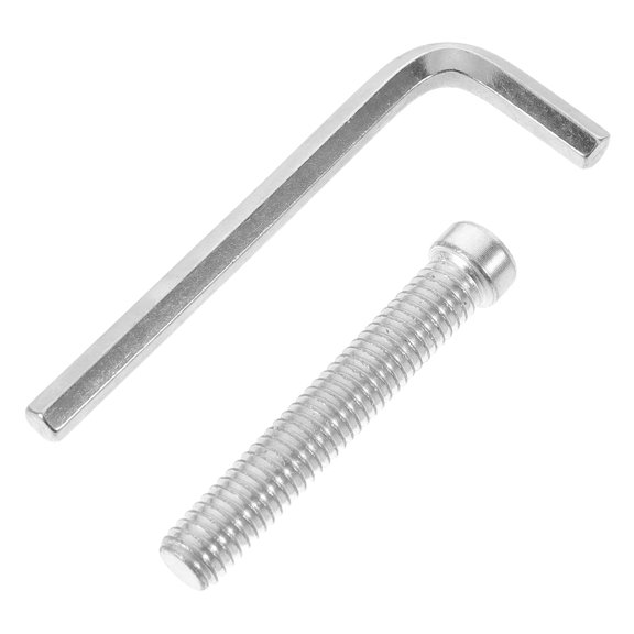 UPOUART Threaded Pool Cue Weight Bolt Plated Silver Alloy for Enhanced Cue Stability and Performance