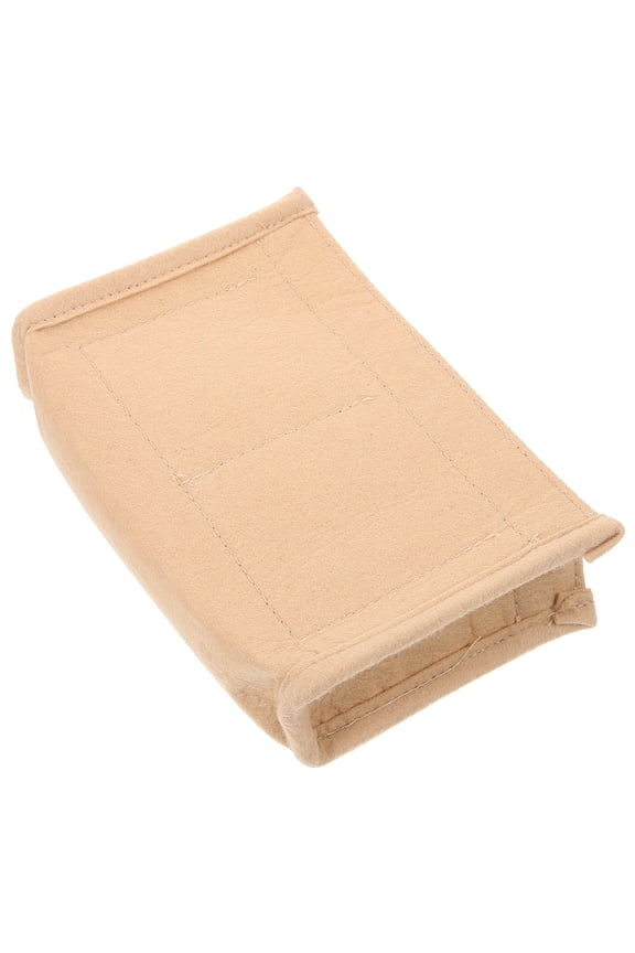 Beige Felt Makeup Bag Liner for Organizing Cosmetics and Storing Small Items, and Lightweight