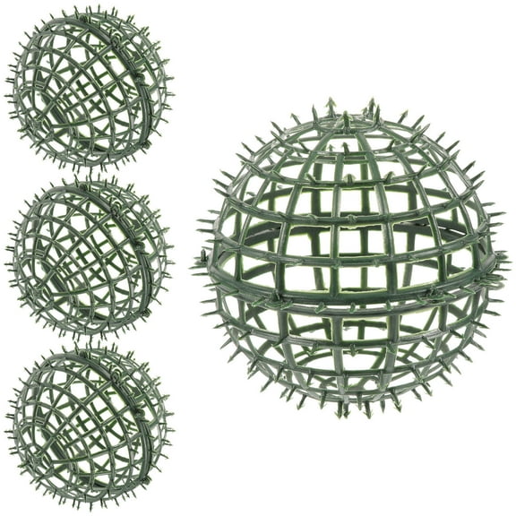 UPOUART Topiary Ball Frame Green Plastic Flower Arrangement Garden Supplies Plants Outdoor 15x0.3937in