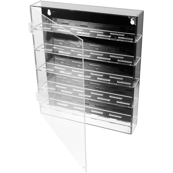 UPOUART Black Plastic Storage Box with Transparent Lid, Organizer and Holder for Collectors and Home Storage