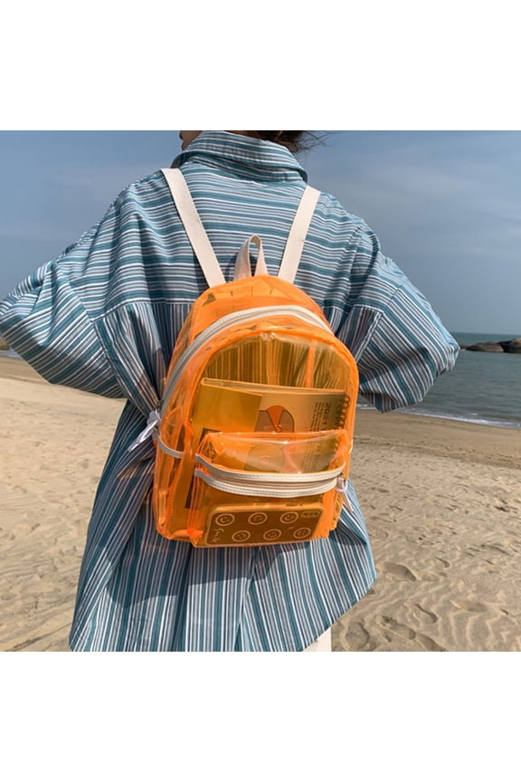 Transparent Jelly Schoolbag PVC 1Pack for Students