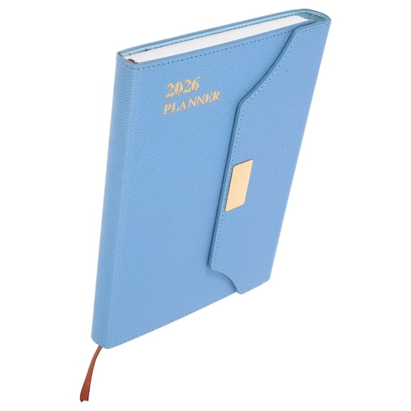 UPOUART Travel Planner Notebook in Sky Blue with Monthly and Weekly Scheduling Features