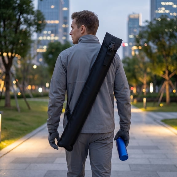 UPOUART Black Nylon Travel Pool Cue Case with Soft Lining for Scratch-Resistant Storage and Easy Transport