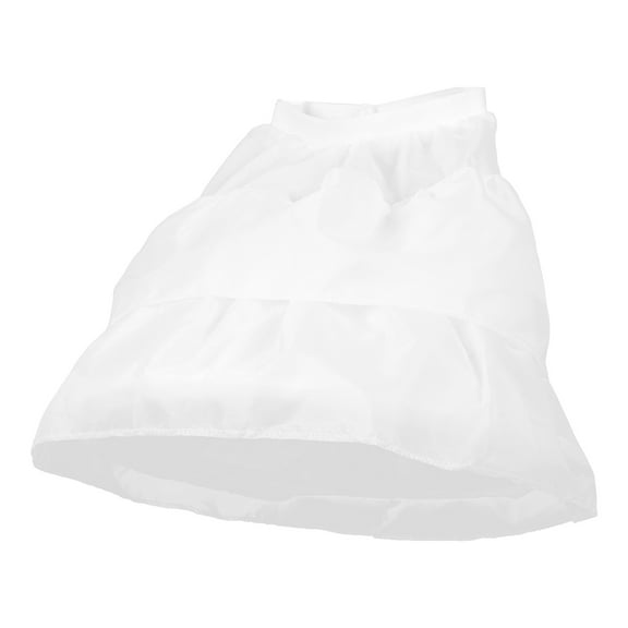 UPOUART Girls White Double Layer Petticoat for Under , Soft Tulle Skirt , 1 Piece