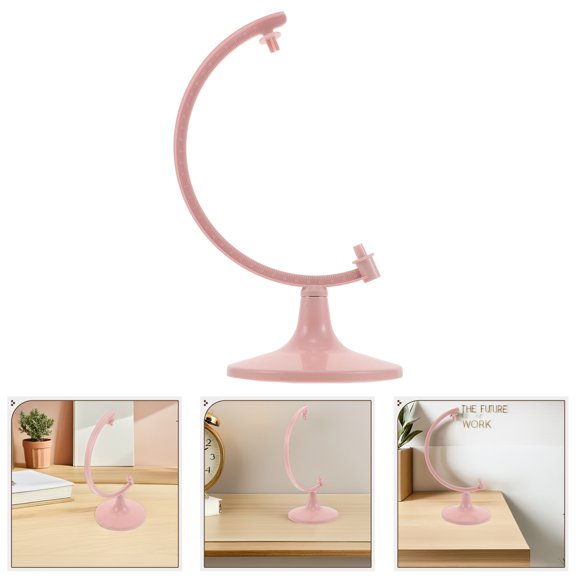 UPOUART Universal Desktop Globe Holder in Pink with Stable Base and Easy Installation for Study Use