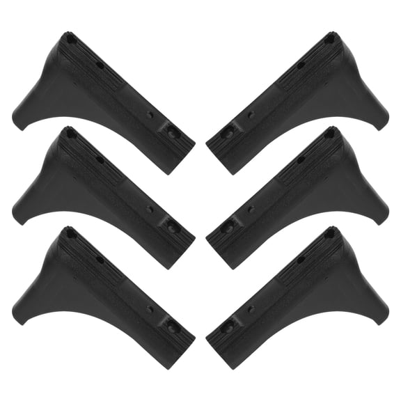 UPOUART Black Universal Laundry Rack Caps 6pcs Non- Plastic Floor Protectors for Drying Rack Accessories Home Use