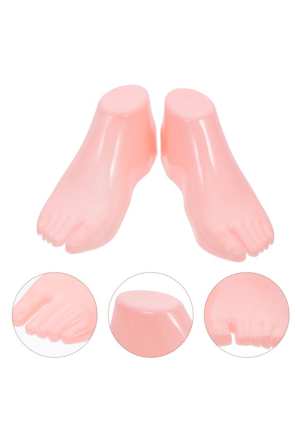 Foot Mannequin for Sock Display, Plastic Shoe Model with Scratch-Resistant , Versatile Use