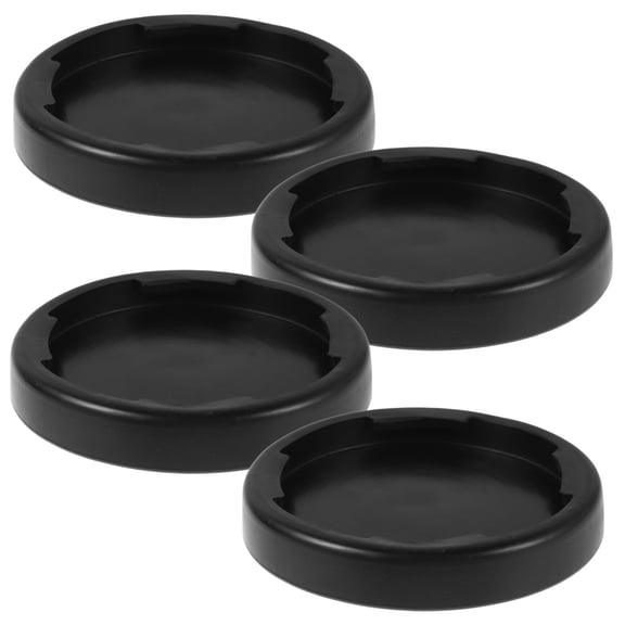 UPOUART Gym Equipment Protective Pads 4-Pack Noise Reducing Black Plastic Cushions for Fitness Machines