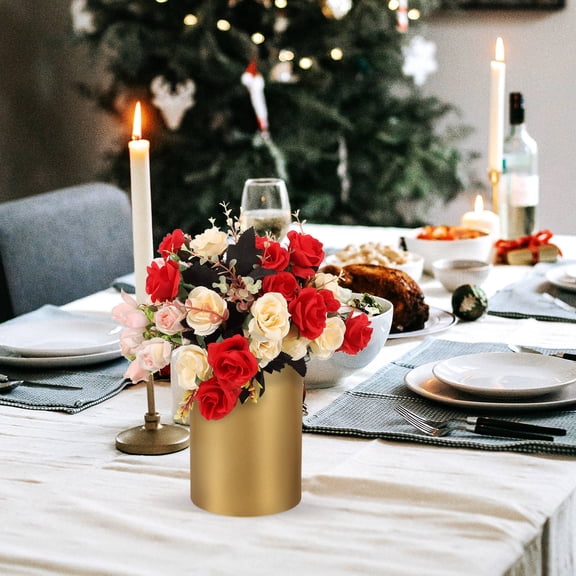 UPOUART Vintage Flower Pot Decorative Bucket Iron For Wedding 1Pcs