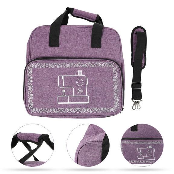 UPOUART Violet Sewing Machine Carrying Bag Made of Durable 600D Oxford Cloth for Storage Large Capacity