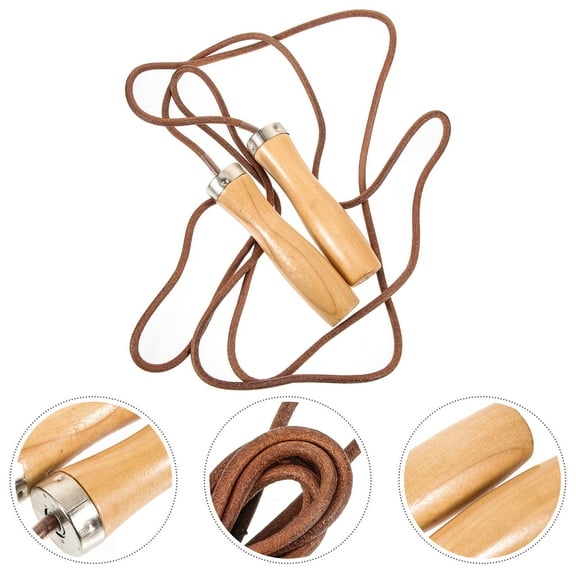 UPOUART Brown Wooden Walking Rope for Preschool Kids, 1 Piece Durable and Safe