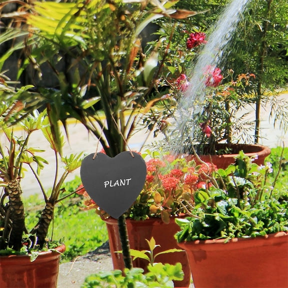 UPOUART Wall Chalk Board Garden Label Black Natural Weatherproof 1Pack For Garden Use