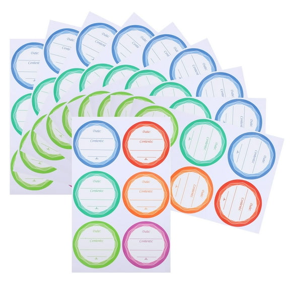 UPOUART Removable Bottle Labels with Clear Printing for Food Storage and Oil Containers, Stickers