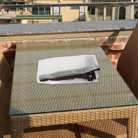 UPOUART Waterproof Clear Tarps Heavy Duty Transparent Outdoor Cover with Thermal Insulation for Balcony