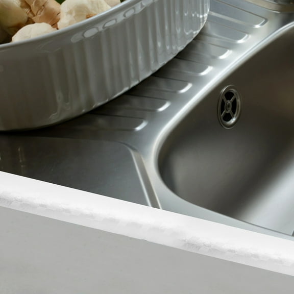 UPOUART Waterproof Self Adhesive Caulk Tape Plated Silver for Kitchen Toilet Sink Sealing High Temperature Resistant