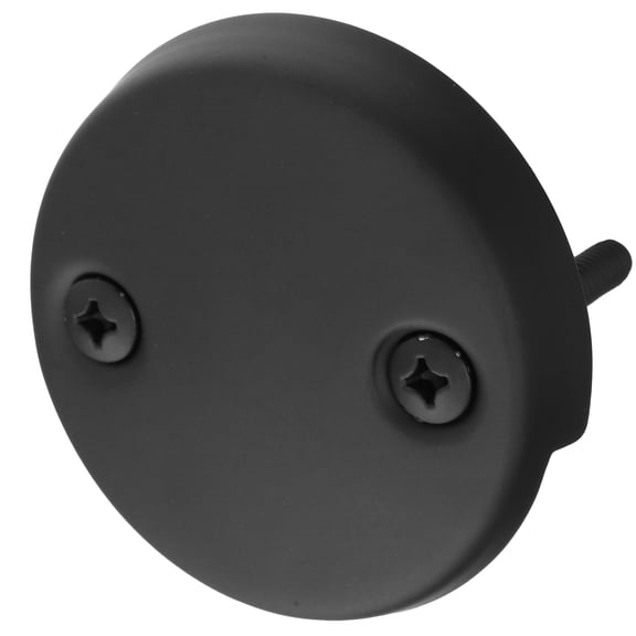 UPOUART Wear Resistant Black Bathtub Overflow Plate Stainless Steel with Overflow Feature