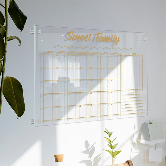 UPOUART Back to School Desktop Memo Board Acrylic Memo Board Rectangular 1Pack