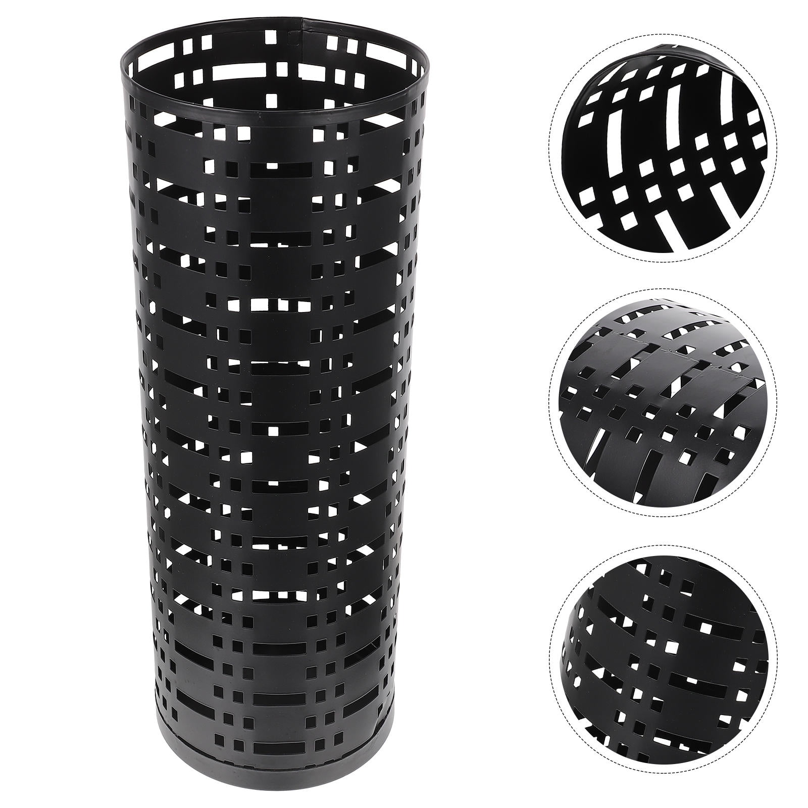 UPOUART Round Wet Umbrella Holder Storage Bucket Iron Stand for Indoor Use, and Practical Umbrella Organizer 1 Set