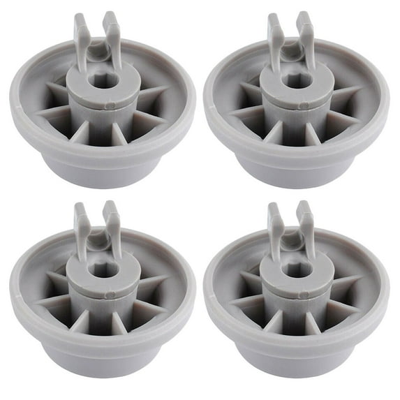 UPOUART Dishwasher Lower Rack Wheel Replacement Set, 4 Plastic Rollers for Easy Sliding and Smooth