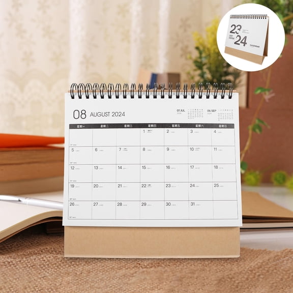 UPOUART Monthly Desk Calendar with Thick White Paper, Household Planner for Effective Scheduling and Organization