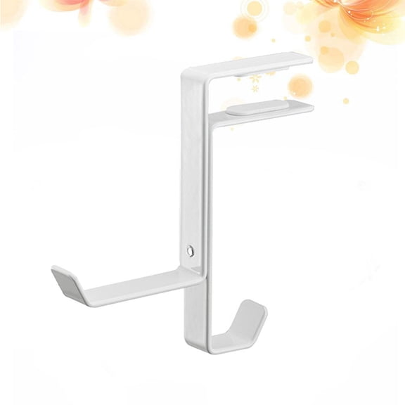UPOUART White Full Metal Headset Stand Holder for Gaming Headphones and Bags