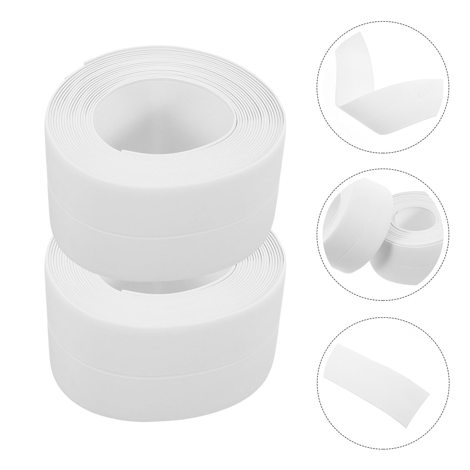UPOUART White Kitchen Caulking Protector Sealing Strips for Bathroom ...