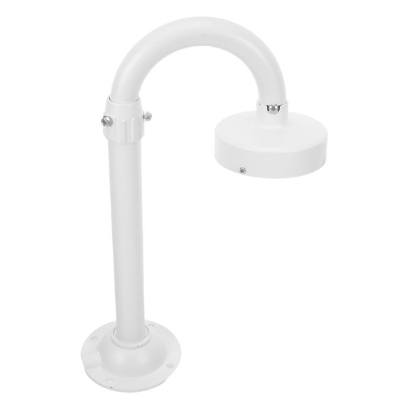 UPOUART White Metal Adjustable Security Camera Bracket with Telescopic Support and Easy Installation