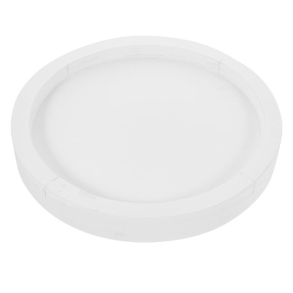 UPOUART 12.5 Inch White Plastic Humidity Tray for , Versatile Round Saucer with Cement Texture for Storage and Plant Care
