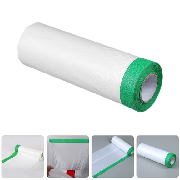 UPOUART White Plastic Masking Film for Decoration with Strong Protective Performance and Large Size Design