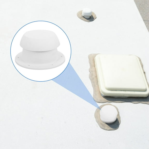 UPOUART White RV Roof Vent Cover 1Pcs for RV Vent Covers and Odor Removal