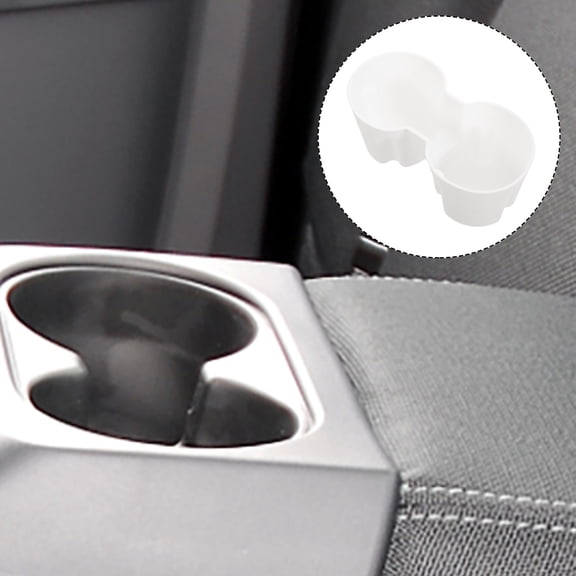 UPOUART White Silicone Cup Holder Insert Liner for Car Center Console Perfect Fit and Non Slip