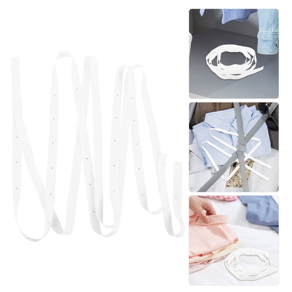 UPOUART White Snap Button Band for Sewing Plastic Durable Shirt Button Strip Replacement