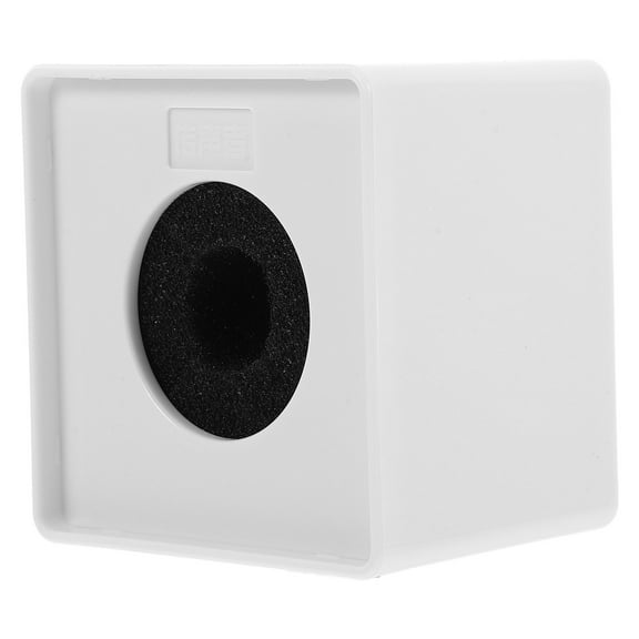 UPOUART White Station Logo Microphone Flag for Professional Desktop Podcasting, Broadcasting, and Streaming Setup