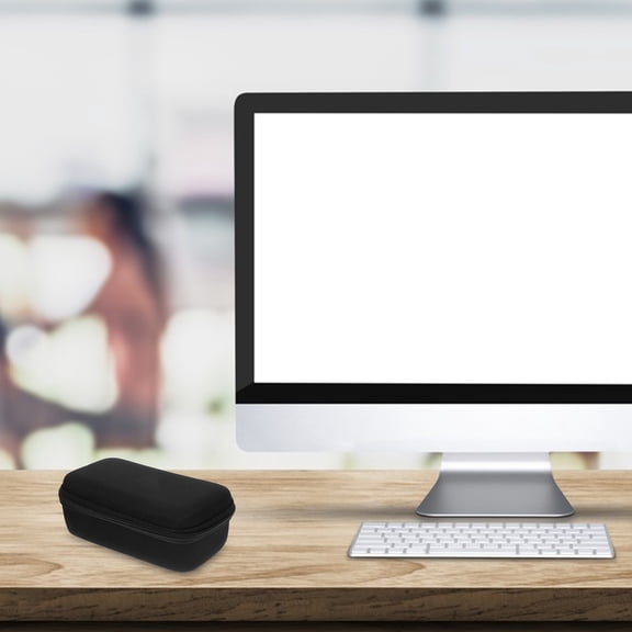 UPOUART Wireless Mouse Case Black Durable Synthetic Storage Bag for Travel and Organization