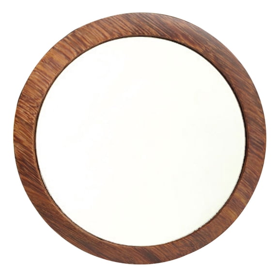 UPOUART Women's Compact Mirror Square Shape Wooden for Travel 1Set