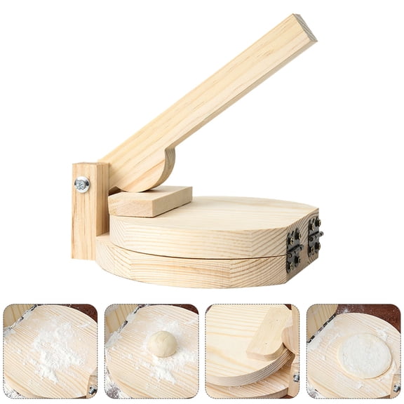 UPOUART Wood Dough Presser Dumpling Shaping Tool for Giving 1Pack
