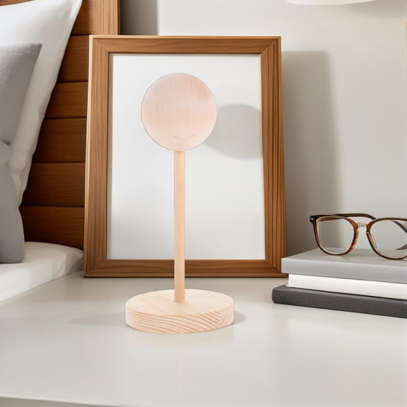 UPOUART Wooden Wig Stand Efficient for Prevent Deformation for Dolls 1Pcs