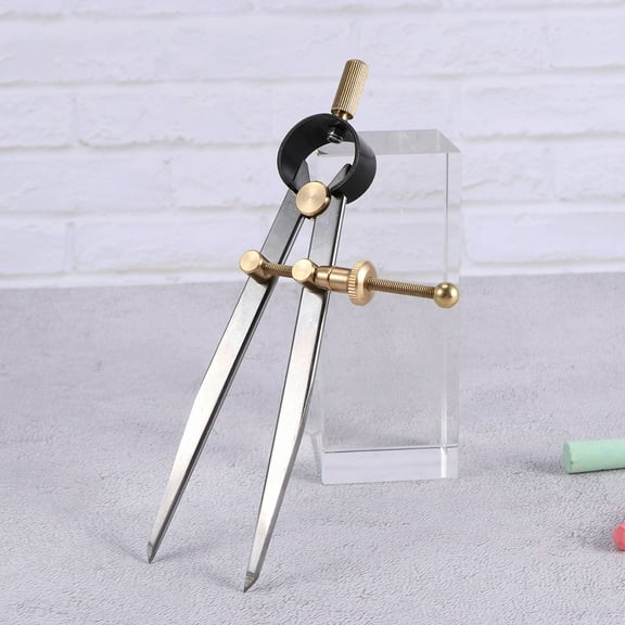 UPOUART Spring Divider Professional Metal Compass for Craft Tools Silver 1Pack