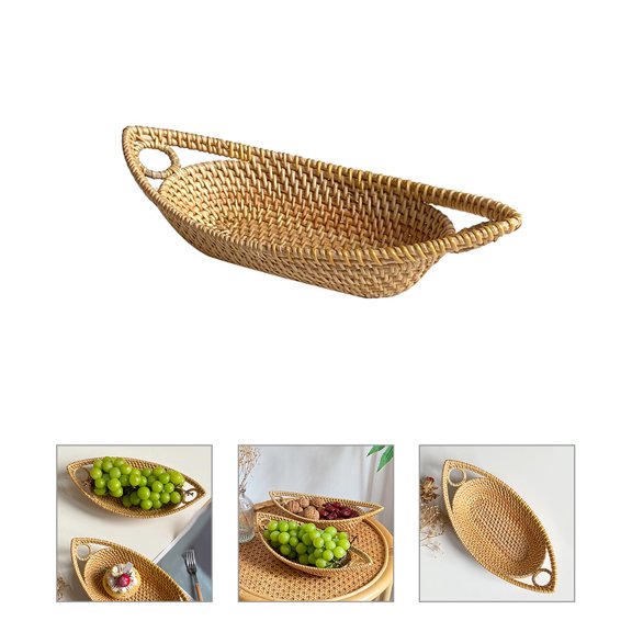 UPOUART Woven Basket For Organizing Food Basket Synthetic Material For Parties 1Pack