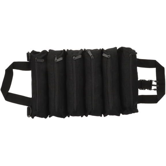 UPOUART Wrench Organizer Pouch Tool Roll Bag Black Canvas 1Pack
