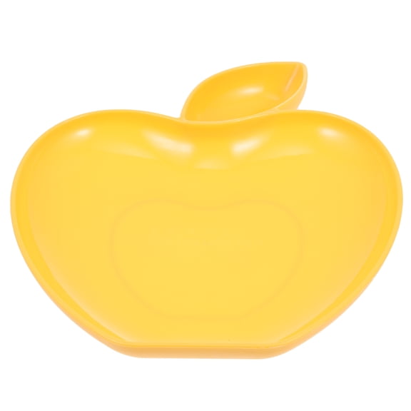 UPOUART Yellow French Fry Holder and Dip Plate with Unique Sauce Design for Home Use