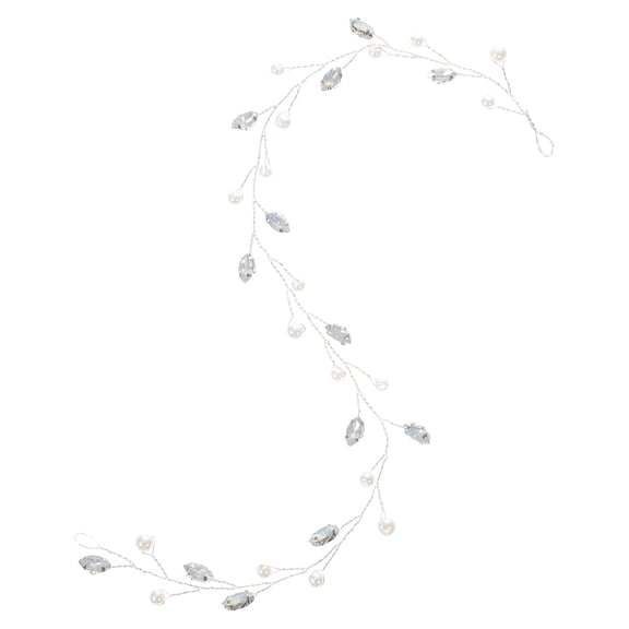 UPOUART Headband Bridal Hair Vine Crystal Hairstyle Decoration for Birthdays 1Set