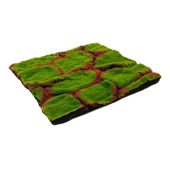 UPOUART Artificial Green Moss Turf with Plastic Flocking for Wood Theme Decorations and Crafting Projects