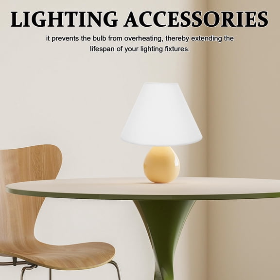 UPOUART bedside lamp shade Lampshade Iron White 1Pcs for Light Diffusion Bedroom