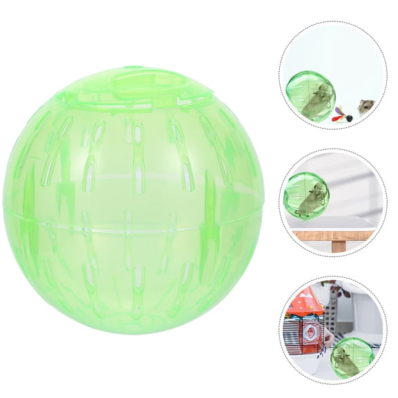 UPOUART Hamster Exercise Set, Light Green Plastic Small Pet Running for Hamsters and Small Animals